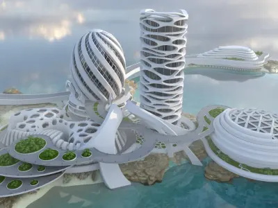 Sci-Fi Futuristic City 