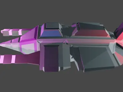 Free war space sci-fi ship  Free low-poly 3D model
