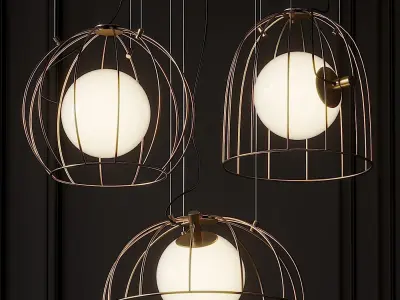 Modern Chic 1 Light Wall Sconce 3D model