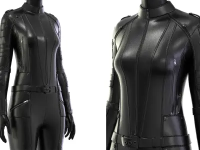 jump suit Low-poly 3D model