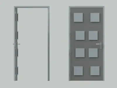Door sets 5 3D model