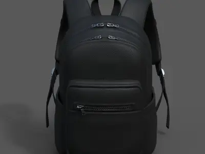 Backpack Camping Generic military combat human fantasy  Low-poly 3D model