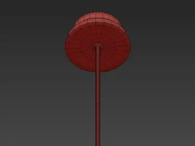 FLUXUS chandelier with balls hanging from it 3D model