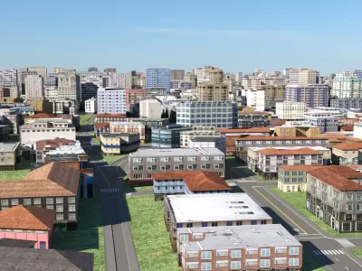 City 123 Low-poly 3D model