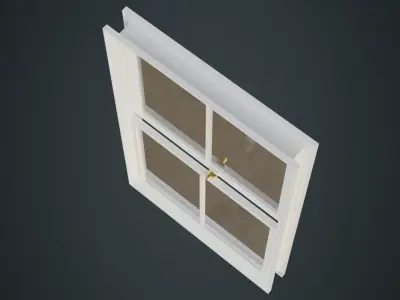 Window 1C Low-poly 3D model