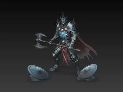 caballero esqueleto de fantasia  3D print model