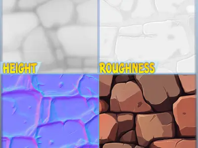  Stylized Wall Seamless Texture Texture 11