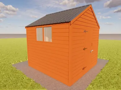 Garden shed 3D model buy