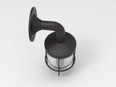 Ship Wall Light Low-poly 3D model