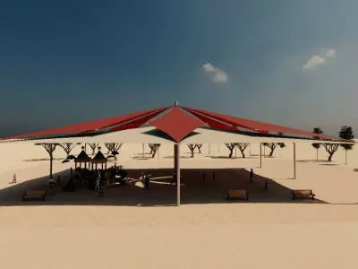 Arabian Style Shed Design in Sketch up  3D model
