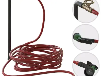 hose set spray 03 3D model