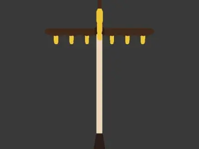 Light Post Free low-poly 3D model purchase