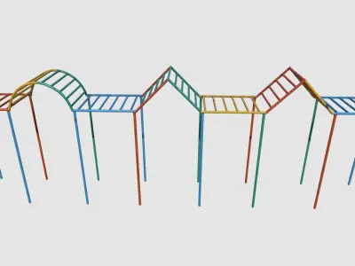 Old Hanging Climber Low-poly 3D model