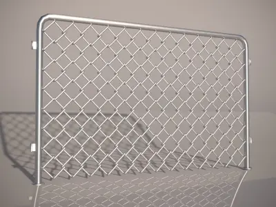 Fence 03 Low-poly 3D model