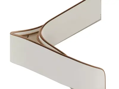 modern staircase with lighting 3D model