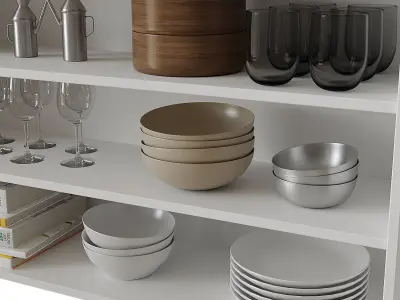 Set of Dishes 5 3D model