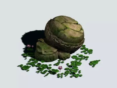 Kasyapa Buddha - Lotus Block 03 3D model