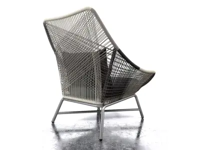 Huron Lounge Chair 3D model