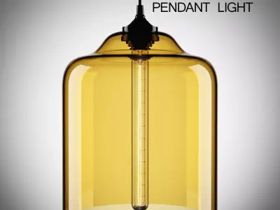 Bell-Jar Modern Pendant Light 3D model
