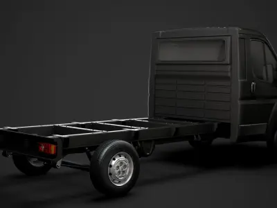 Citroen Jumper Chassis Truck Single Cab 3800WB 2014 3D model