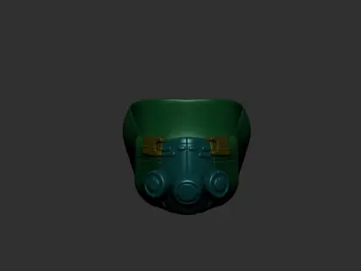 helmet high poly sculpt 3d printable  3D model 87