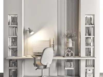 Office Furniture 09 3D model