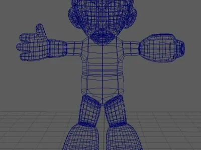 Classic Megadude - lowpoly 3D model