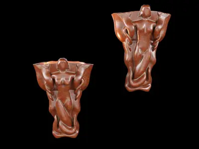  Mermaid Wall Sconce 3D model