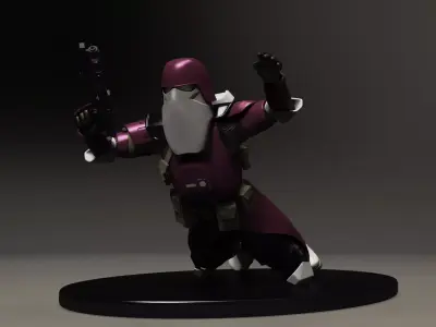 star wars 3d printable clone Galactic Marine Pose 1 3D print model