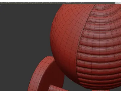 WALTON WALL Low-poly 3D model