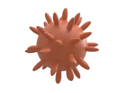 Virus v4 009 Low-poly 3D model