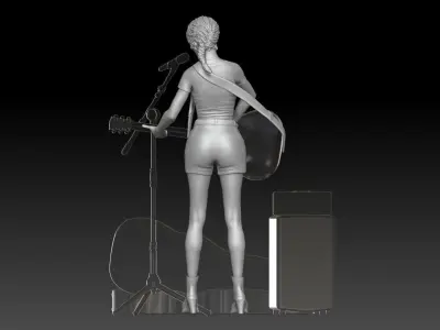 street musician 3D print model