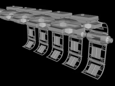 Starship Drydock 3D model