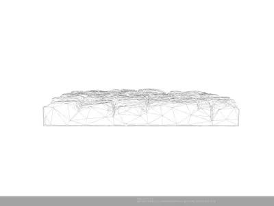 Stylized Lava Ground 3D Model - AI Low-poly 3D model