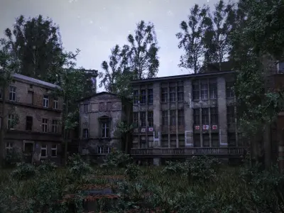 Abandoned City Buildings Asset Pack 3D model