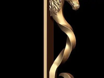 HORSE DOOR HANDLE  3D print model
