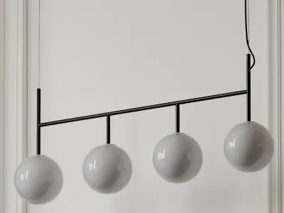 Enu Tr Bulb Suspension Frame Pendant Lamp by Dopo Domani 3D model