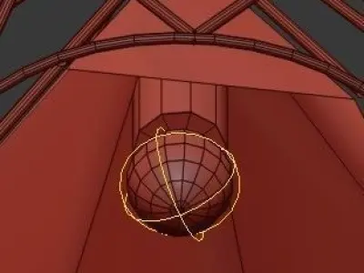 Untitled pendant light with glass shade 3D model