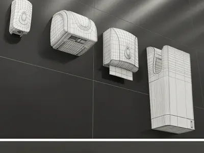Bathroom Kit Ksitex Tenarchstudio   render ready vray  3D model