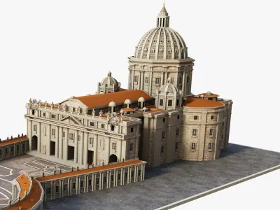 Piazza San Pietro Vatican 3D model