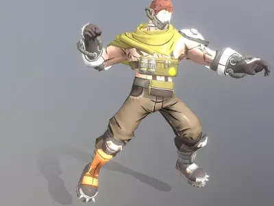 TERMINATOR CYBORG ARNOLD HEAVY PUNCH  3D model