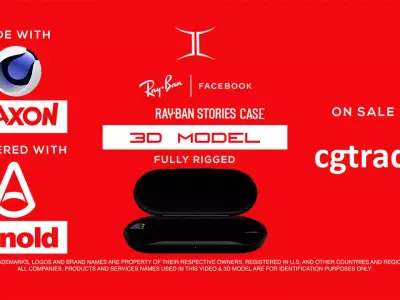 Ray-Ban Stories Smart Glasses 3D Model - only Case 3D model