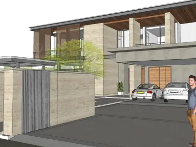 Casa Villa - 16 Modern SketchUp 3D Model 3D model