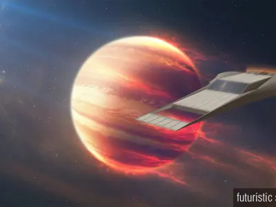 Futuristic Spacecraft Low-poly 3D model