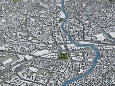 Surabaya  Low-poly 3D model