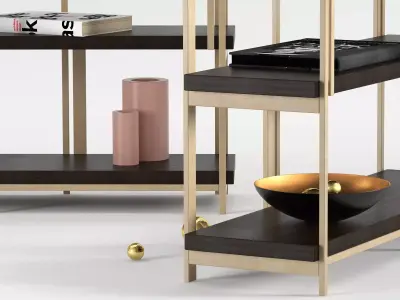 Mondrian Bookshelf 3D model