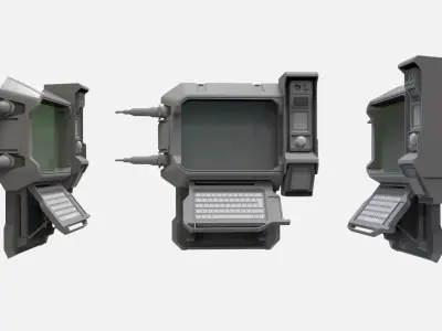 sci fi terminal 1 3D model