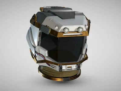 STARFIELD EXPLORER SPACE HELMET Low-poly 3D model