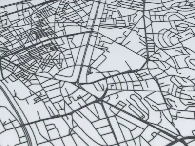 Beirut Road Network and Streets 3D model