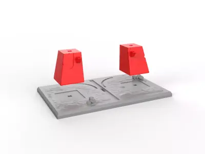 Jurassic Park Gate 3D print model